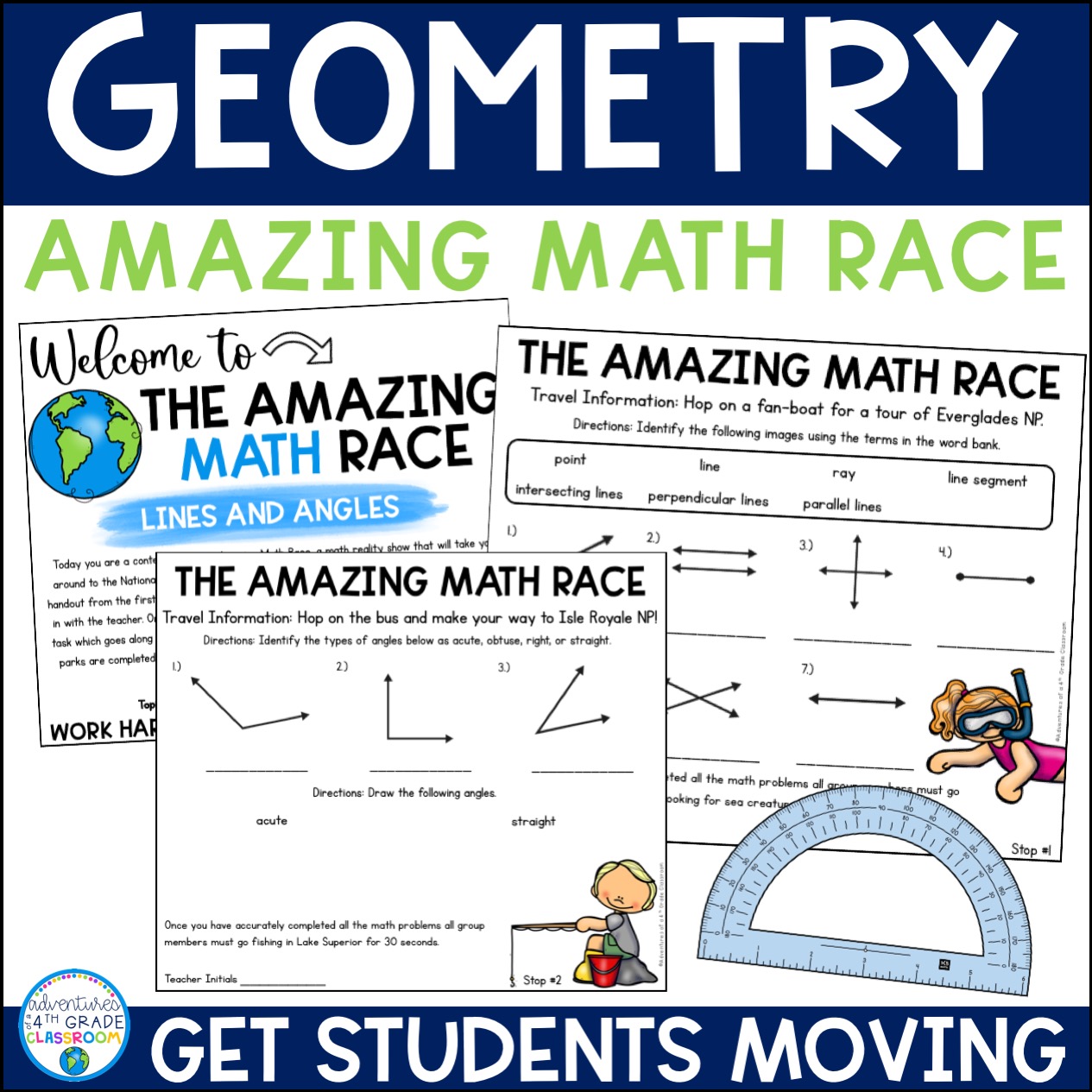 Lines and Angles Review Measuring and Creating Angles Adventures of