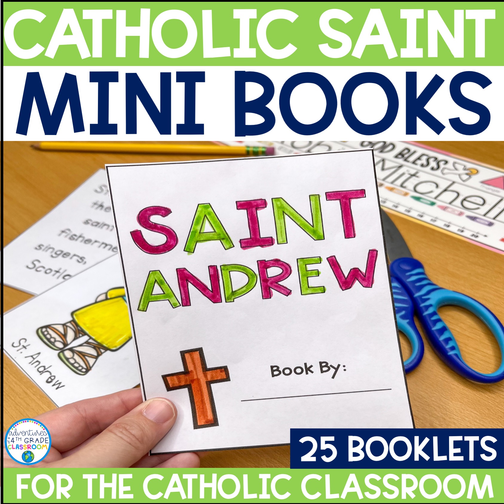 catholic-saints-mini-booklets-all-saints-day-adventures-of-a-4th-grade-classroom for Free Printable All Saints Day Word Search Catholic Saints | Mini-Booklets | All Saints' Day – Adventures of a 4th Grade Classroom for Free Printable All Saints Day Word Search